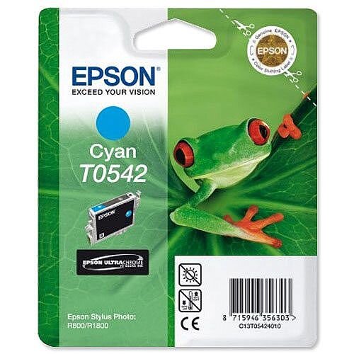 Epson T0542 Cyan Ink Cartridge T054240 Frog Series C13T05424010