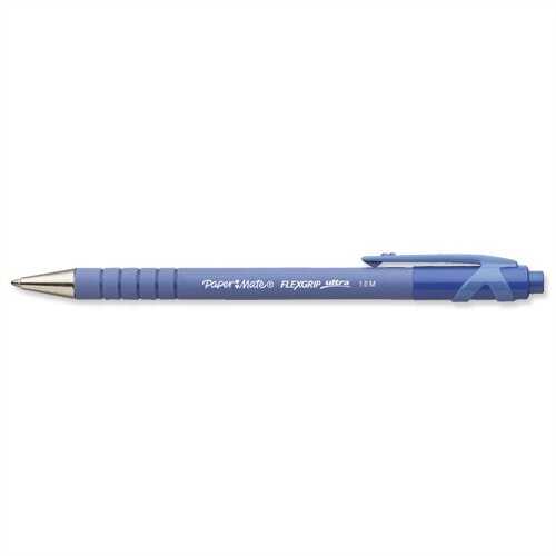 Paper Mate Flexgrip Medium Blue Retractable Ballpoint Pen Pack 12 Paper Mate Flexgrip Medium Blue Retractable Ballpoint Pen Pack 12
