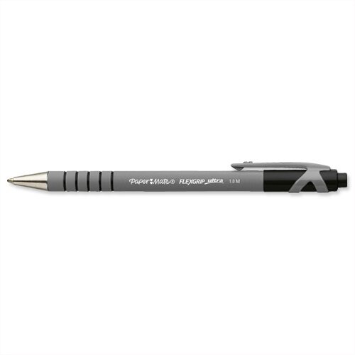 Papermate Flexgrip Medium Black Retractable Ballpoint Pen Pack 12 Papermate Flexgrip Medium Black Retractable Ballpoint Pen Pack 12