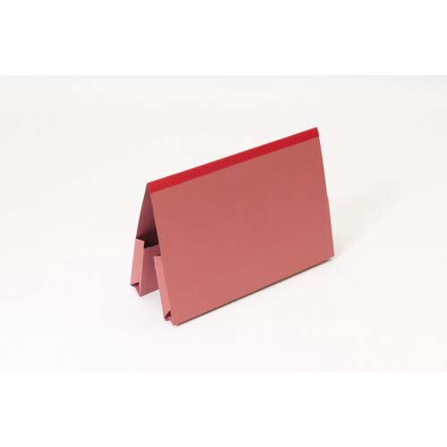 Guildhall Double Pocket Legal Wallet Manilla Foolscap 315gsm Red (Pack 25)