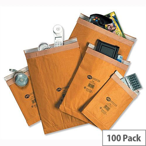 Jiffy Padded Bags Size 5 Gold 245x381mm Pack of 100 Hunt Office UK