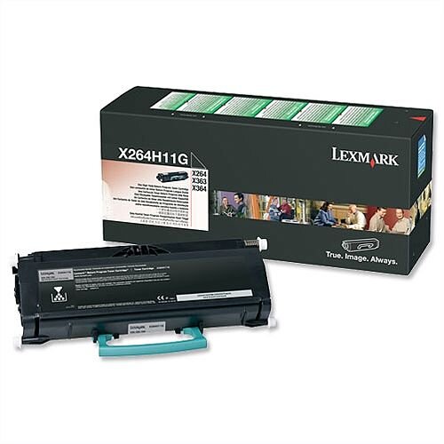 X264H11G Lexmark Black Toner High Yield X264/363/4 - Genuine X264H11G Lexmark Black Toner High Yield X264/363/4 - Genuine