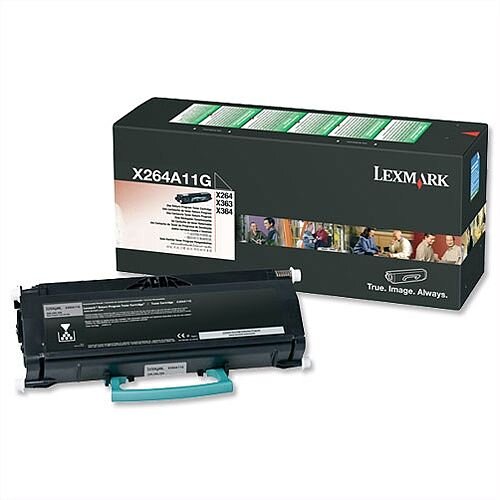 X264A11G Lexmark Black High Yield Toner For X264/363/4 - Original X264A11G Lexmark Black High Yield Toner For X264/363/4 - Original