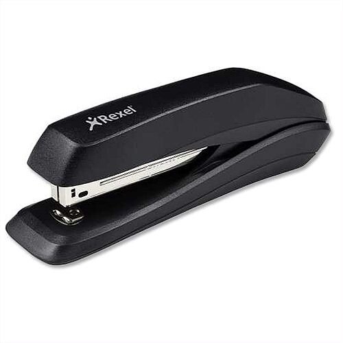 Rexel Ecodesk Stapler Full Strip Throat 75mm Black Ref 2100026