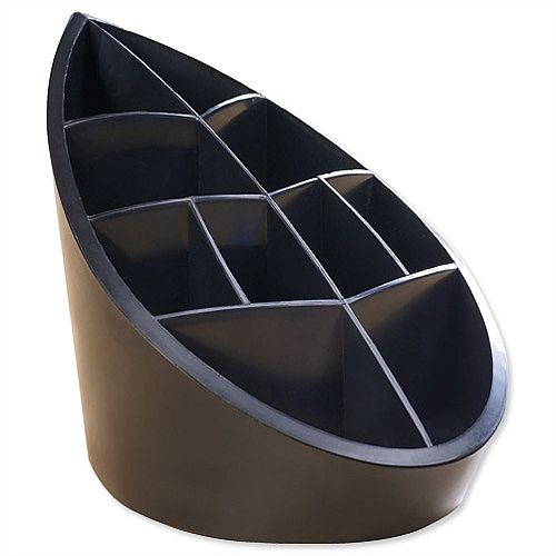 Recycled Pen Pot Black 10 Compartments Leaf Design Avery DTR Recycled Pen Pot Black 10 Compartments Leaf Design Avery DTR