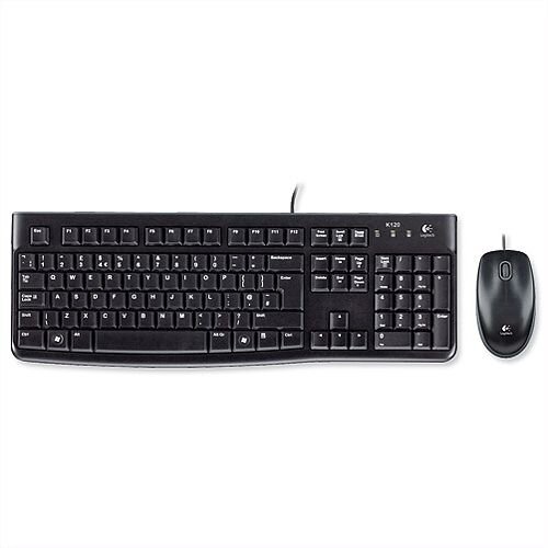 Logitech MK120 Keyboard Wired USB with Optical Mouse Combo 920-002552 Logitech MK120 Keyboard Wired USB with Optical Mouse Combo 920-002552