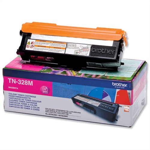 Brother TN328M Magenta Super High Yield Laser Toner Cartridge