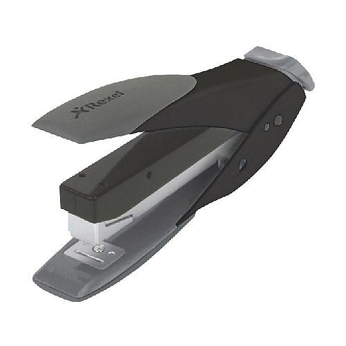 Rexel Easy Touch Stapler Flat Clinch Half Strip Capacity 30 Sheets Black and Grey Rexel Easy Touch Stapler Flat Clinch Half Strip Capacity 30 Sheets Black and Grey