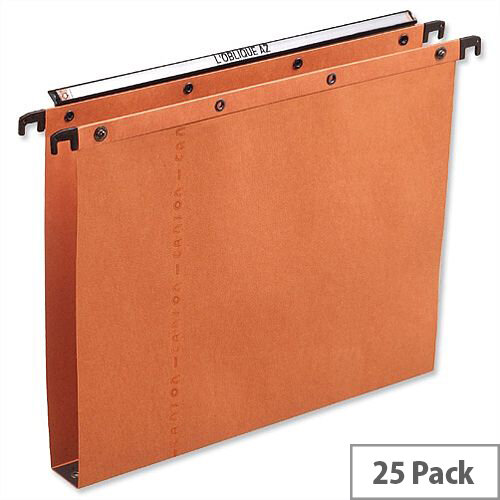 Elba Ultimate AZ0 Vertical Foolscap Suspension File 30mm Orange L206002 Pack 25