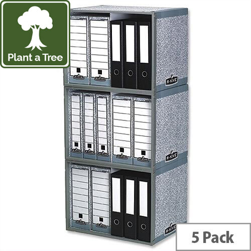 Fellowes Bankers Box System Archive Stax File Store Pack 5 Fellowes Bankers Box System Archive Stax File Store Pack 5