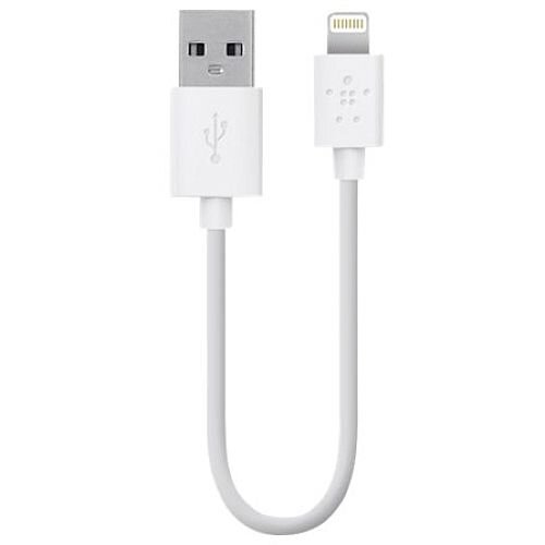 Belkin Charge &Sync Cable Lightning / Standard USB 2.0 A-Type Male-Male 0.2m White Belkin Charge &Sync Cable Lightning / Standard USB 2.0 A-Type Male-Male 0.2m White
