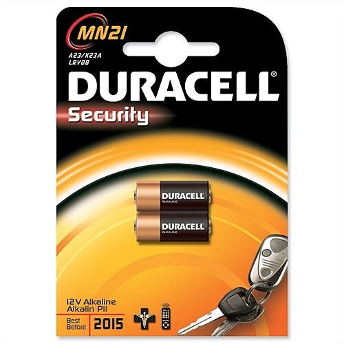 Duracell MN21 Battery Alkaline for Camera Calculator or Pager 1.2V 75072670 Pack 2