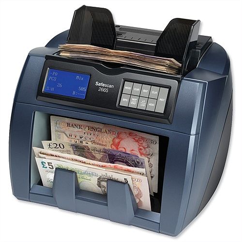 Safescan 2685 Mixed Bank Note Counter and Counterfeit Detector Safescan 2685 Mixed Bank Note Counter and Counterfeit Detector