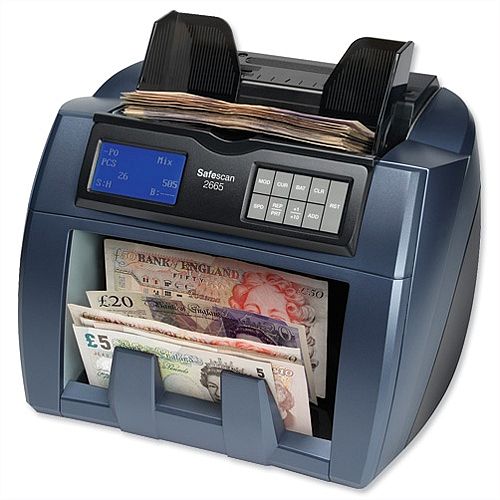 Safescan 2685 Mixed Bank Note Counter and Counterfeit Detector