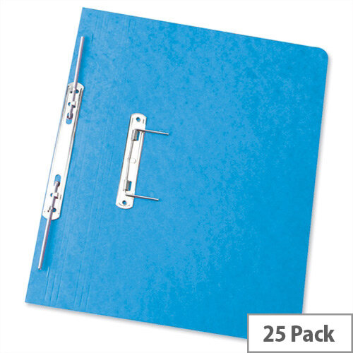 Foolscap Spiral Transfer Spring File Blue 32mm Pack 25 Elba Boston