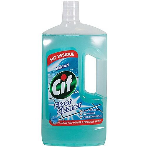 Cif Ocean Floor Cleaner 1 Litre - removes ugly dirt, without damage - leaves your floor residue free and sparkling Cif Ocean Floor Cleaner 1 Litre - removes ugly dirt, without damage - leaves your floor residue free and sparkling