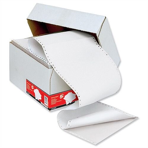 2 Part Listing Paper Carbonless Plain 241mm 60gsm 1000 Sheets 5 Star