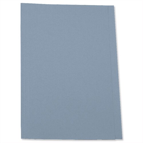 Square Cut Folder Recycled Pre-punched Foolscap Blue Pack 100 5 Star