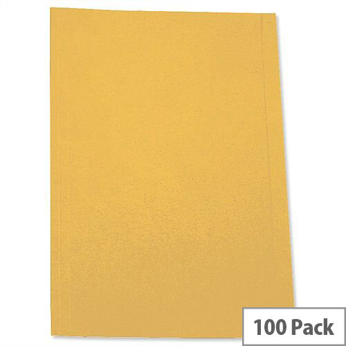 Square Cut Folders Recycled Pre-punched Foolscap Yellow Pack 100 5 Star Square Cut Folders Recycled Pre-punched Foolscap Yellow Pack 100 5 Star