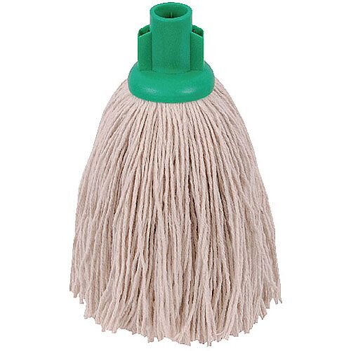 2Work 12oz Twine Rough Socket Mop Head Green Pack of 10 PJTG1210I 2Work 12oz Twine Rough Socket Mop Head Green Pack of 10 PJTG1210I