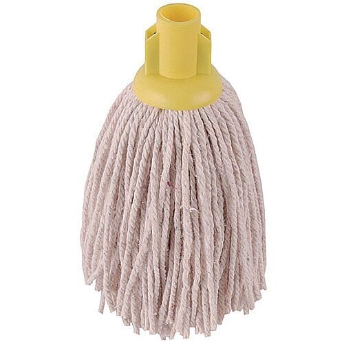 2Work 12oz PY Smooth Socket Mop Head Yellow Pack of 10 PJYY2320I