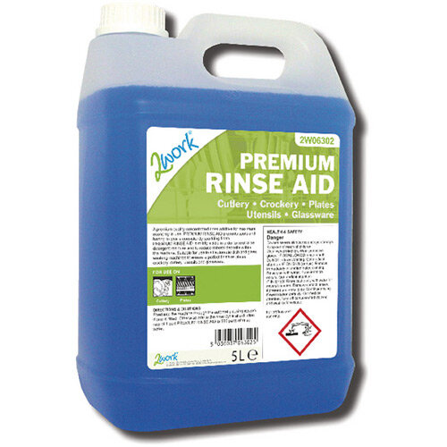 2Work Premium Dishwasher Rinse Aid 5 Litre Pack of 1 Hunt Office UK