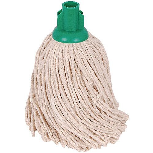 2Work 14oz PY Smooth Socket Mop Head Green Pack of 10 PJYG1410I 2Work 14oz PY Smooth Socket Mop Head Green Pack of 10 PJYG1410I
