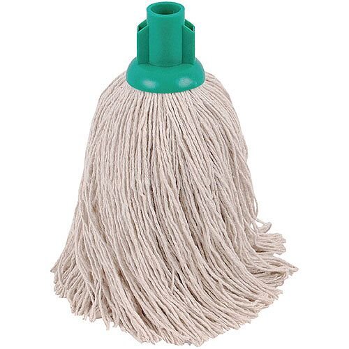 2Work 14oz Twine Rough Socket Mop Head Green Pack of 10 PJTG1410I 2Work 14oz Twine Rough Socket Mop Head Green Pack of 10 PJTG1410I