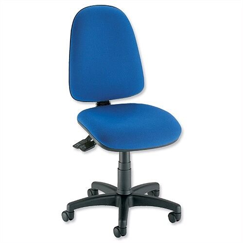 Asynchronous High Back Office Operator Office Chair Blue Trexus