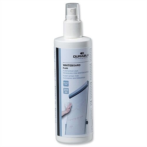 Durable Drywipe Board Cleaning Fluid Spray 250ml Bottle 575719 Durable Drywipe Board Cleaning Fluid Spray 250ml Bottle 575719