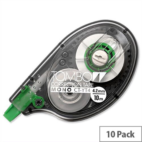 Tombow Mono Correction Tape Roller 4mmx10m Pack 10 CT-YT4 
