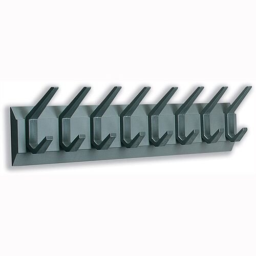 Hat and Coat Wall Rack with Conclealed Fixings 8 Hooks Graphite Acorn Linear Hat and Coat Wall Rack with Conclealed Fixings 8 Hooks Graphite Acorn Linear