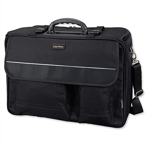 Overnight Pilot Case Detachable 17" Laptop Sleeve Black Nylon Lightpak The Flight Overnight Pilot Case Detachable 17" Laptop Sleeve Black Nylon Lightpak The Flight