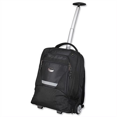 Laptop Backpak Trolley 15.4 Inches Capacity Black Nylon Lightpak Master