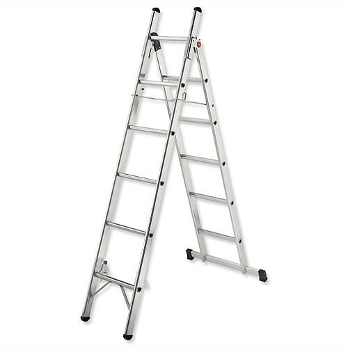 EN131 L80 Convertible Household Ladder 3Way 5 Tread Capacity 150kg 5