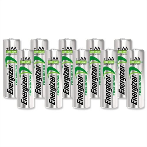 Energizer AA Battery Rechargeable NiMH 2000mAh HR6 1.2V Pack 10