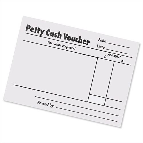 Petty Cash Pad 100 Leaf 127x102mm Pack 5 Guildhall