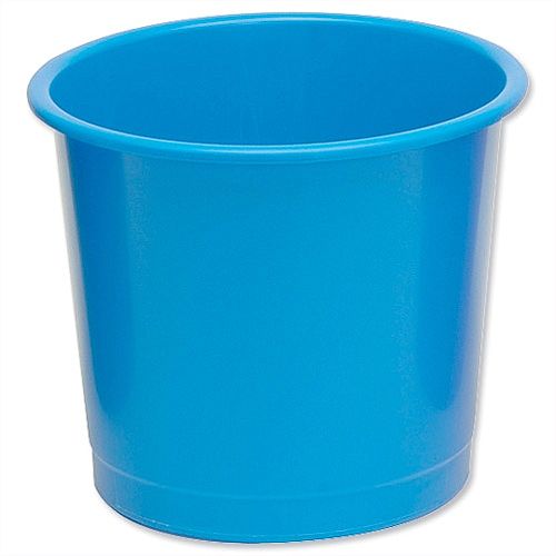 5 Star Office Waste Desk Bin Polypropylene 14 Litres D254xH304mm Blue