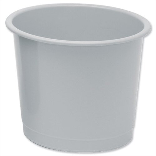 5 Star Office Waste Desk Bin Polypropylene 14 Litres D254xH304mm Grey