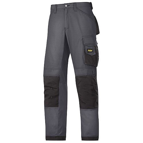Snickers 3313 Craftsman Trousers Rip-Stop Steel Grey/Black Waist 36" Inside leg 35" Size 152 Snickers 3313 Craftsman Trousers Rip-Stop Steel Grey/Black Waist 36" Inside leg 35" Size 152