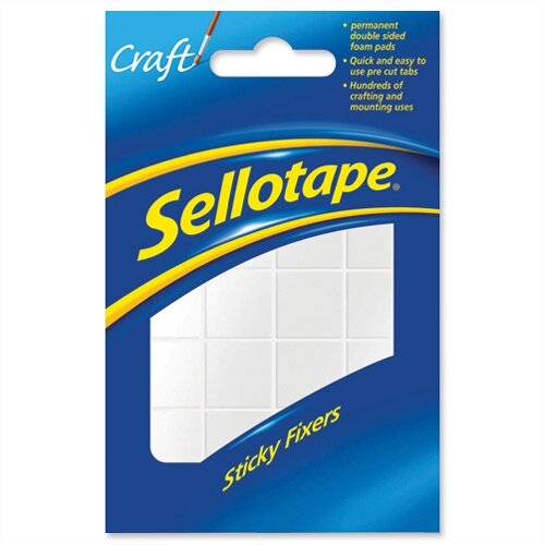 Sellotape Double Sided Sticky Fixers 12 x 25mm 56 Pads Pack 12 Sellotape Double Sided Sticky Fixers 12 x 25mm 56 Pads Pack 12