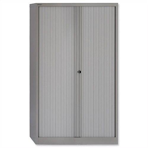 Bisley Tambour Cupboard Grey Steel Side-Opening W1000xD470xH1651mm AST65W-73