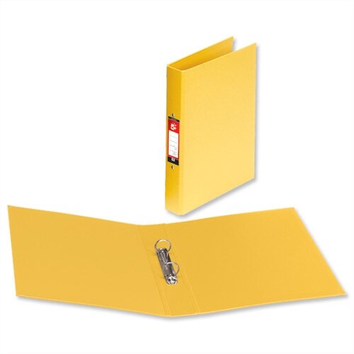 PVC Ring Binder A4 Yellow 2 O-Ring Size 25mm Pack 10 5 Star PVC Ring Binder A4 Yellow 2 O-Ring Size 25mm Pack 10 5 Star