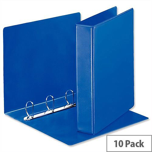 Esselte Presentation Ring Binder A4 Blue 40mm Size 4 D-Ring 600532/49762-R9 Pack 10