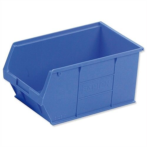 TC5 Container Bin Heavy Duty Polypropylene W350xD205xH182mm Blue Pack 10 TC5 Container Bin Heavy Duty Polypropylene W350xD205xH182mm Blue Pack 10
