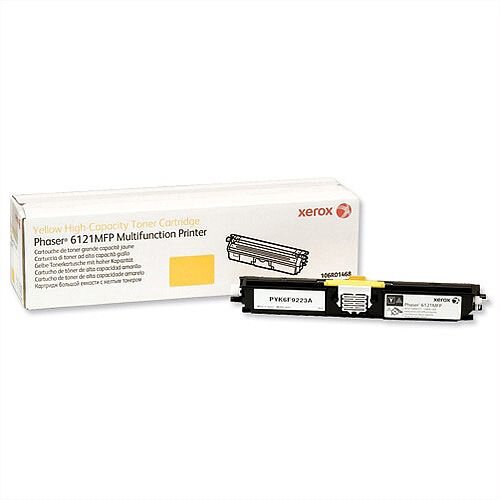 Xerox Laser Toner Cartridge High Yield Page Life 2600 Yellow Ref 106R01468 Xerox Laser Toner Cartridge High Yield Page Life 2600 Yellow Ref 106R01468
