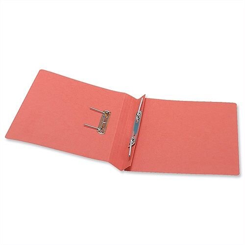 Office Transfer Spring File 315gsm 38mm Foolscap Red Pack 50