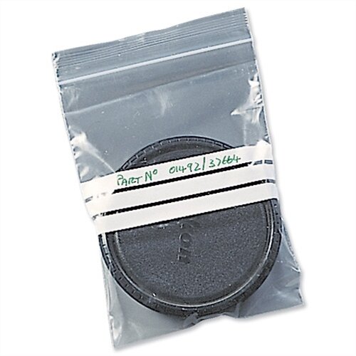 Write-On Grip Seal Polythene Bags Resealable 102x140mm (Pack 1000) Write-On Grip Seal Polythene Bags Resealable 102x140mm (Pack 1000)