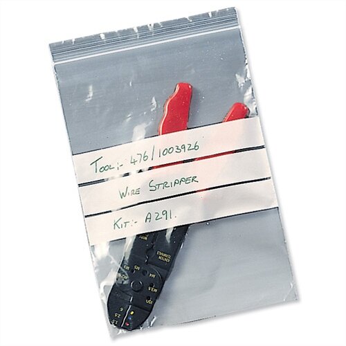 Write-on 230x325mm Minigrip Seal Polythene Bags (1000 Pack) Write-on 230x325mm Minigrip Seal Polythene Bags (1000 Pack)