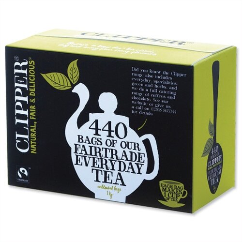 Clipper Fairtrade Golden Blend Everyday Tea Bags A06816 Pack 440 Clipper Fairtrade Golden Blend Everyday Tea Bags A06816 Pack 440